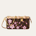Louis Vuitton X Murakami Pochette Accessoires Sakura Brown 22Cm M13666