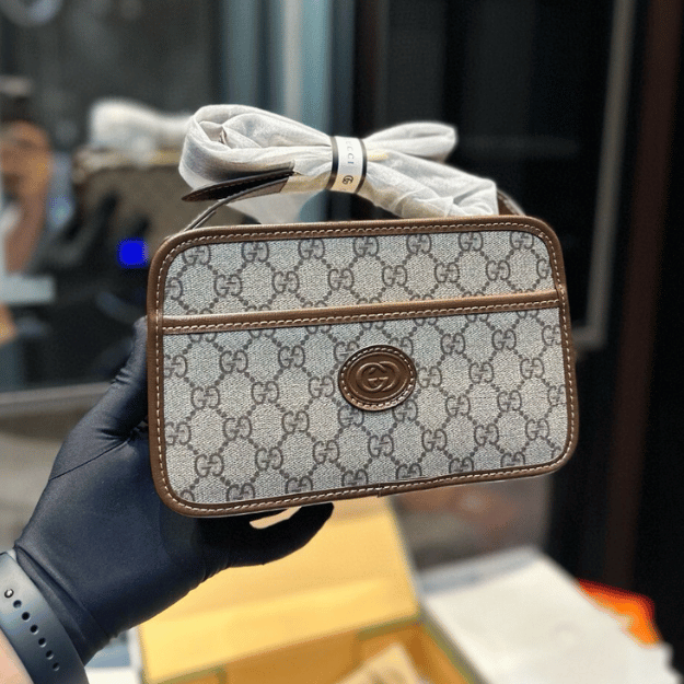 Gucci Ophidia Small Camera Bag Beige 8.6 Inches