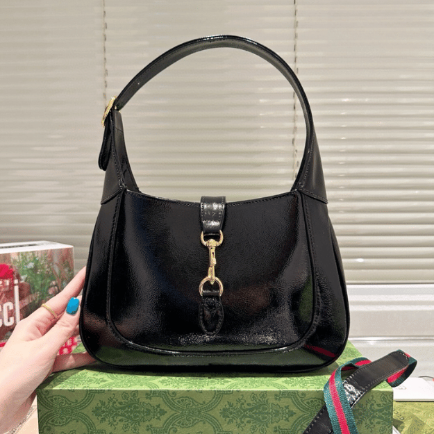 Gucci Jackie 1961 Large Shoulder Bag Black 15.5 Inches 760249 1000X 1000