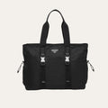 Prada Re Nylon And Saffiano Tote Black 15.4 Inches Vg042 2Dmg F0002 V Mon