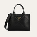 Prada Small Symbole Bag With Topstitching Black 11 Inches 1Ba379 Ask F0002 V Oco