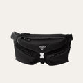 Prada Re Nylon And Leather Shoulder Bag Black 11 Inches 2Vh175 2Dw3 F0002 V Ooo