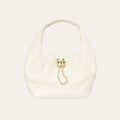 Chanel Mini Hobo Handbag Gold Tone Hardware Beige 7.5 Inches AS5976B22897U4531