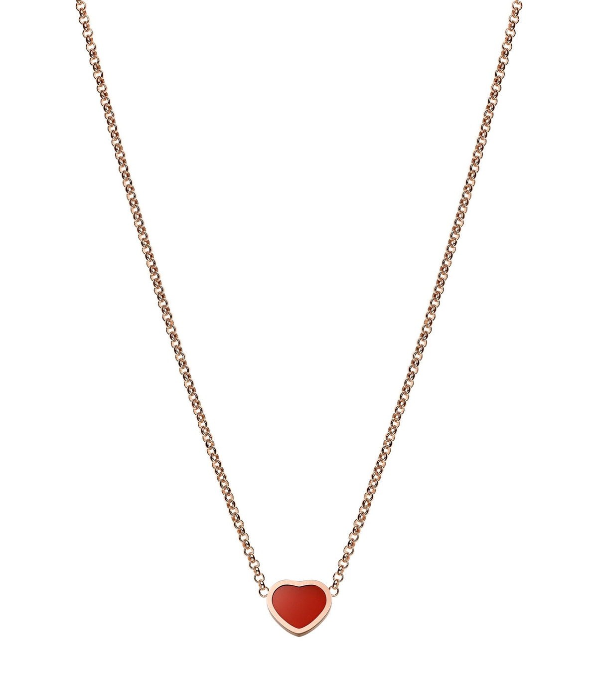 Chopard Heart Pendant Carnelian Necklace