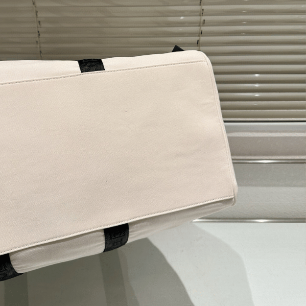 Chanel Duffle Bag White 19.3 Inches