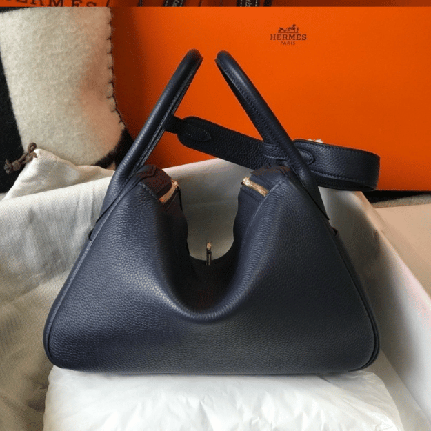 Hermès Lindy 26 Bag Navy Blue 10.2 Inches
