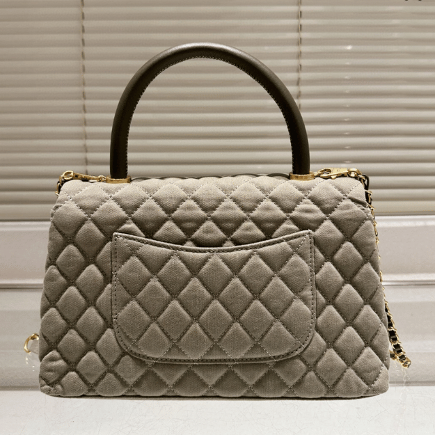 Chanel Coco Handle Grey Green 11.4 Inches