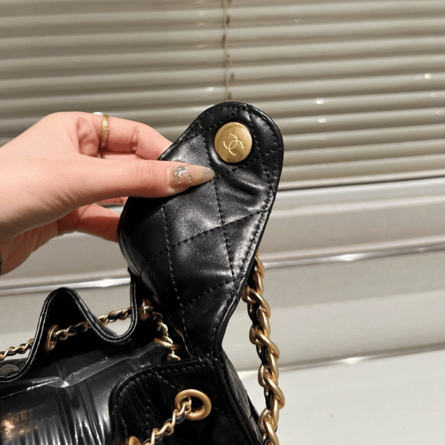 Chanel 25 Small Hand Bag Black 13.4 Inches AS5293-B21741-94305