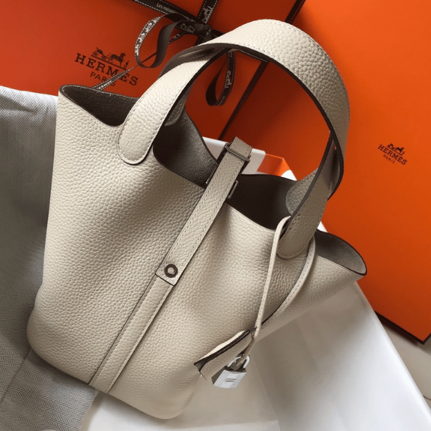 Hermès Picotin Lock Bag Off-White/Cream 7.1 Inches