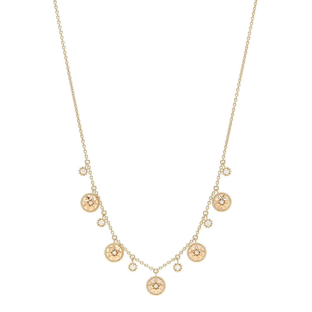 Dior Rose Vents 5 Motif Necklace