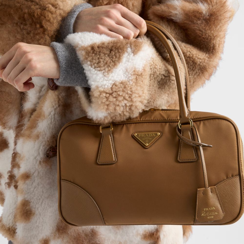 Prada Re-Edition 1978 medium Re-Nylon and Saffiano leather two-handle bag
