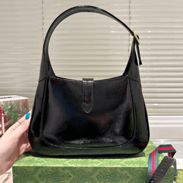 Gucci Jackie 1961 Large Shoulder Bag Black 15.5 Inches 760249 1000X 1000