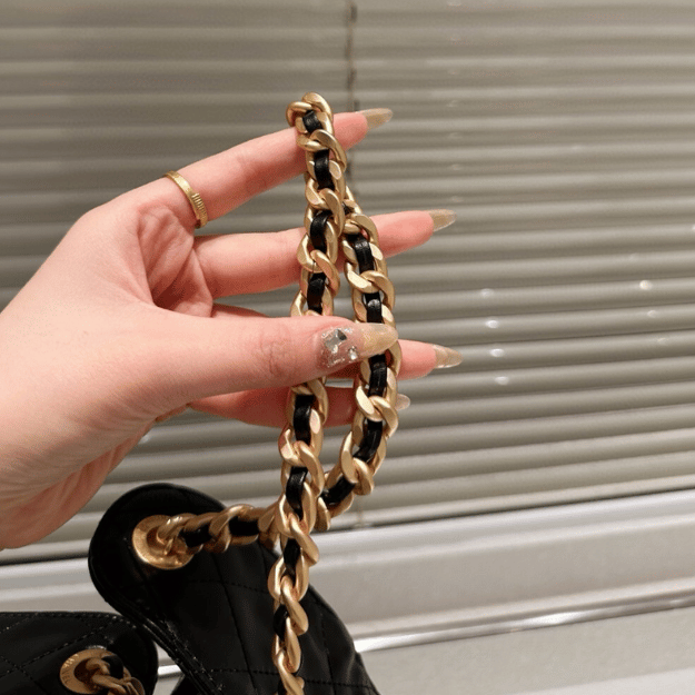 Chanel 25 Small Hand Bag Black 13.4 Inches AS5293-B21741-94305
