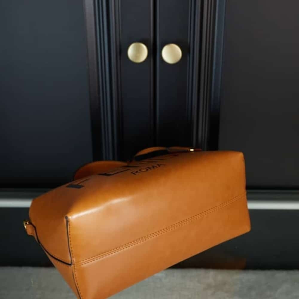 Fendi By The Way Medium Boston Bag Brown 10.6 Inches 8BL146AC9LF0NMU