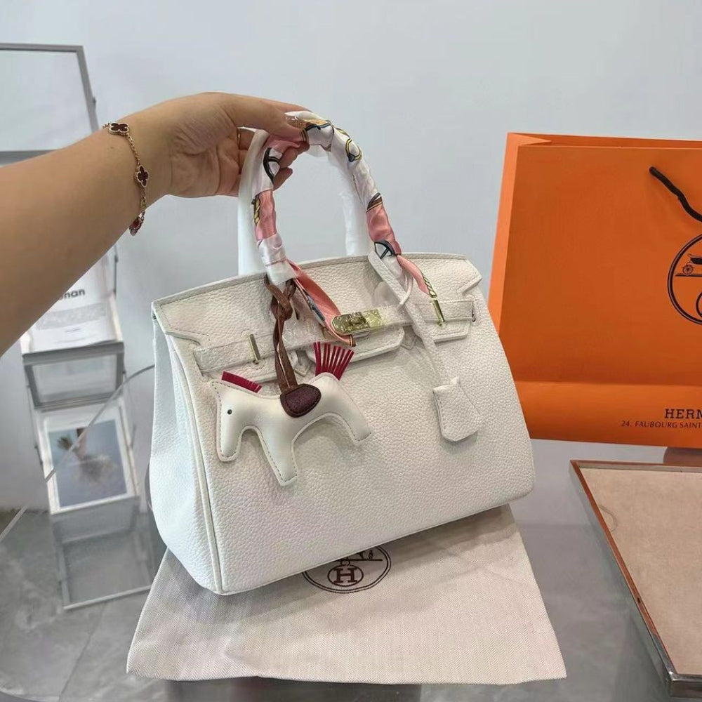 Hermes Birkin 25 Gold Hardware Epsom White 25Cm