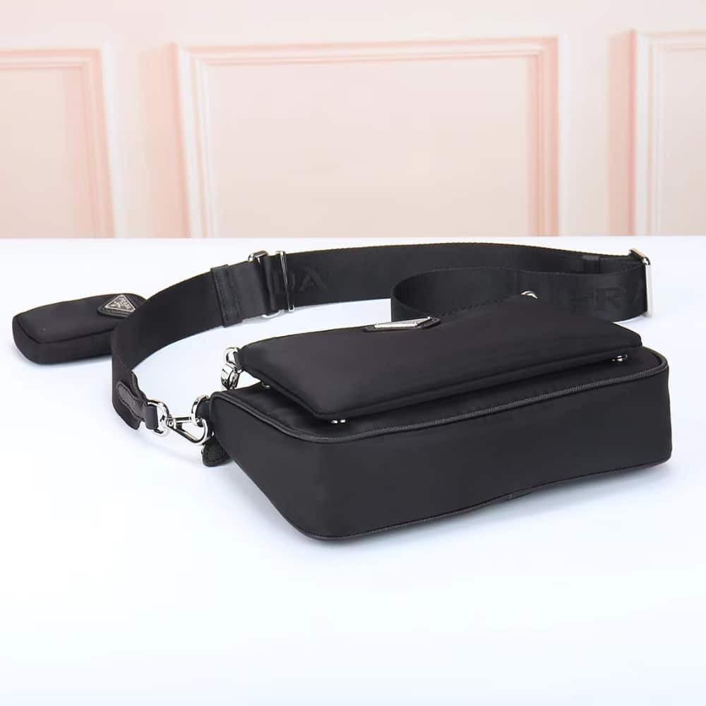 Prada Re Nylon Shoulder Bag Black 23Cm 1BH168 R064 F0002 V V1T
