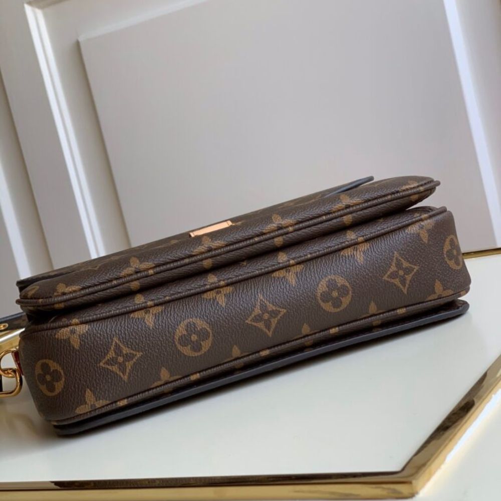 [Premium Quality] – Louis Vuitton Monogram Canvas Pochette Métis Brown 9.8 Inches M44875