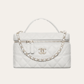 Chanel Vanity With Chain White 7.9 Inches