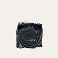 Chanel 22 Drawstring Bucket Bag Black 13.8 Inches