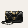 Chanel 19 Flap Bag Black 7.9 Inches AS1160-B04852-94305