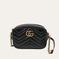 Gucci Gg Marmont Small Camera Bag Black 9.4 Inches