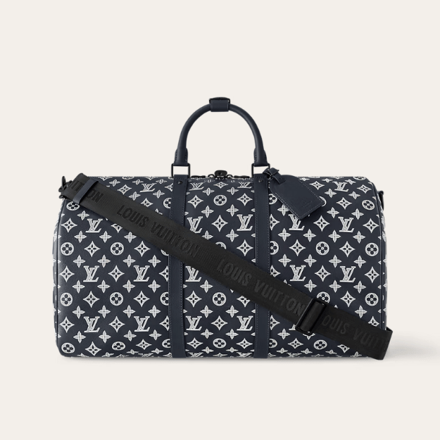Louis Vuitton Keepall 40 Monogram Eclipse Dark Navy 15.7 Inches