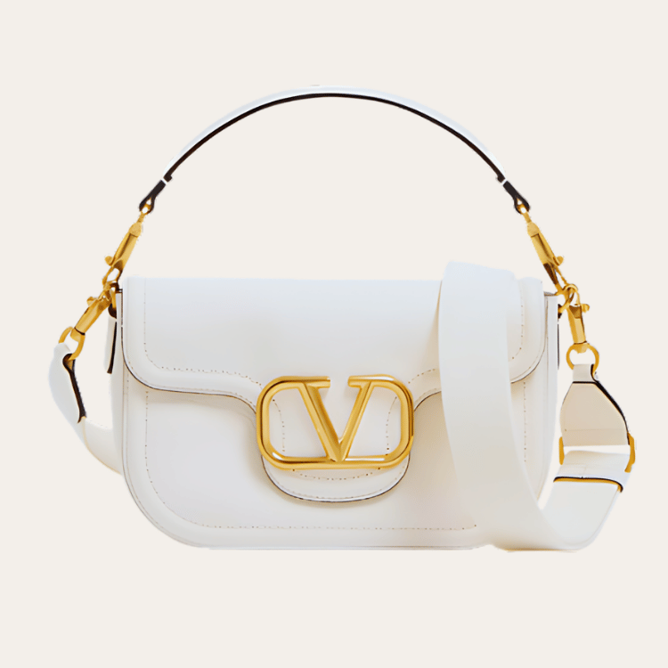 Valentino Vlogo Shoulder Bag White 8.7 Inches 4W2B0N20Imz_098