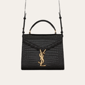 Saint Laurent Cassandra Bag Black 7.9 Inches