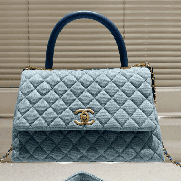 Chanel Coco Handle Light Blue 11.4 Inches