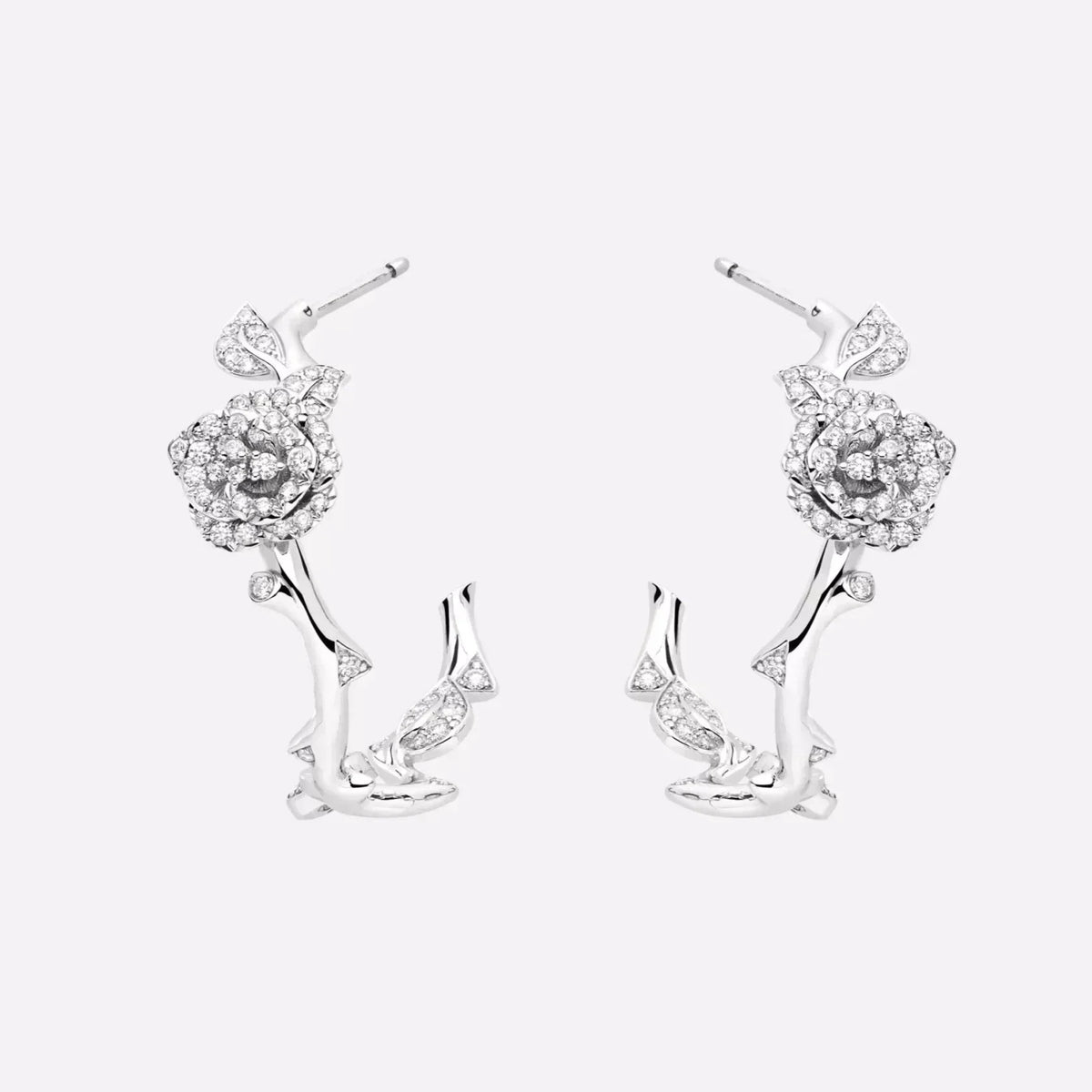 Dior Rose Bagatelle Cubic Zirconia Earrings