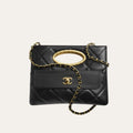 Chanel Clutch And Gold Plated Metal In Black 9.8 Inches AS5038 B17663 94305