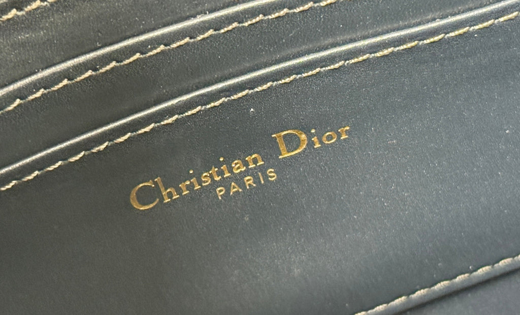 Dior 25S 30 Montaigne Avenue Pouch with Flap 30 in Blue Oblique Jacquard