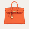 Hermes Birkin 35 Togo Leather Gold Hardware Orange 35Cm