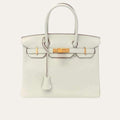 Hermes Birkin 30 Togo Mushroom White 30Cm