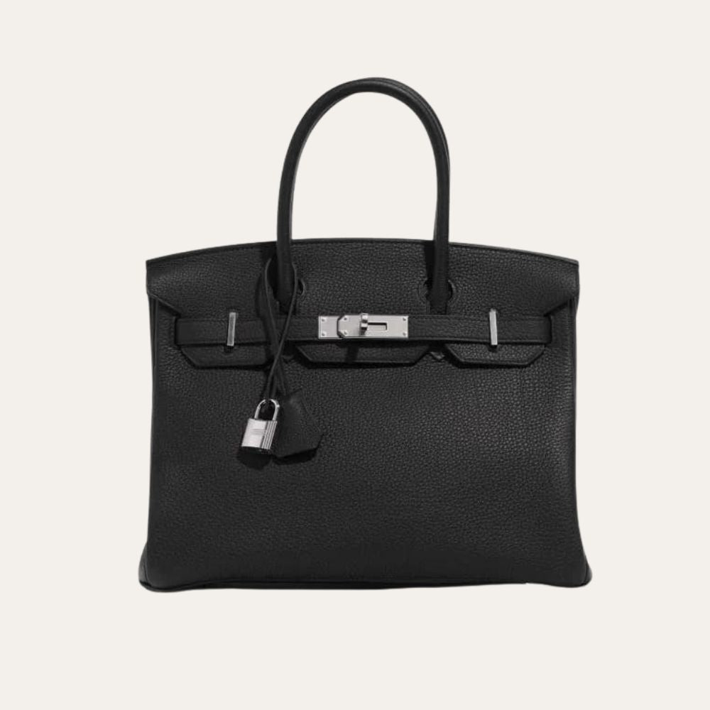 Hermès Birkin B25 Togo Black 25Cm Silver Hardware